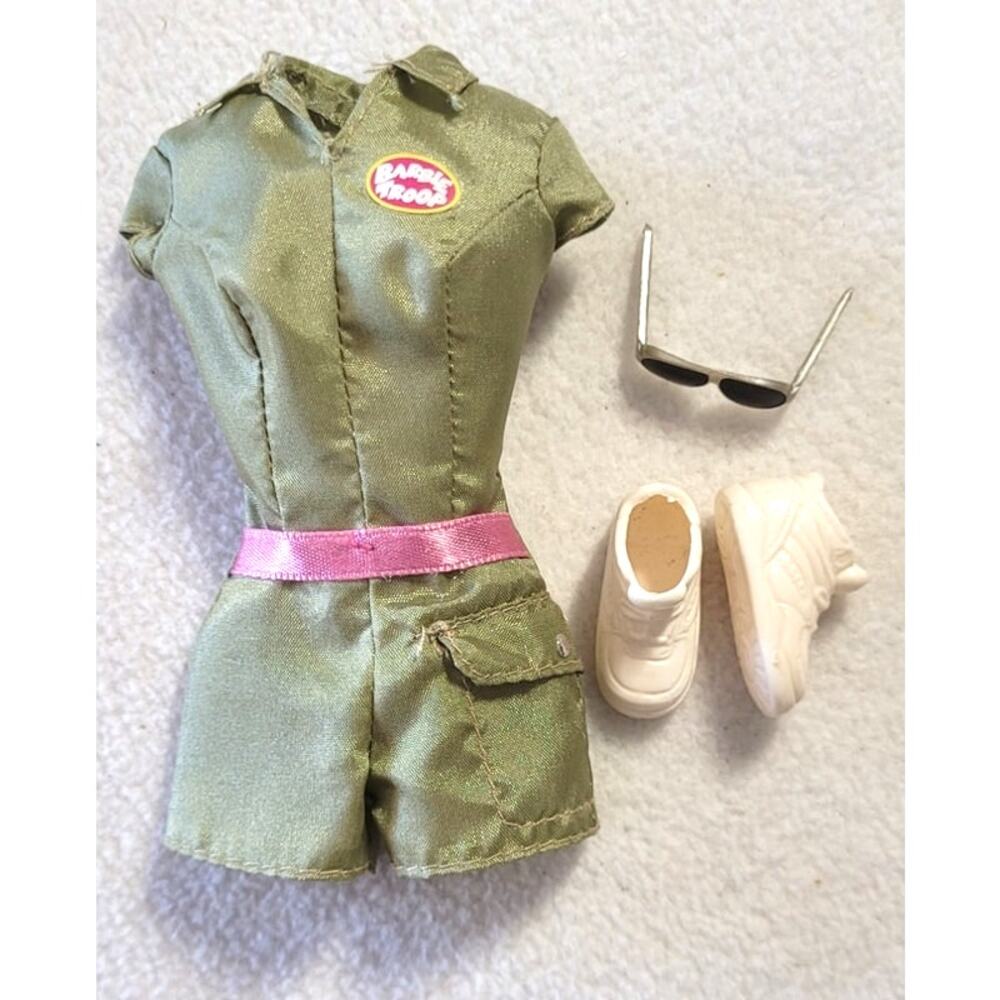 Rare Barbie Troop I Can Be Animal Trainer Zookeeper Safari Romper Jumpsuit